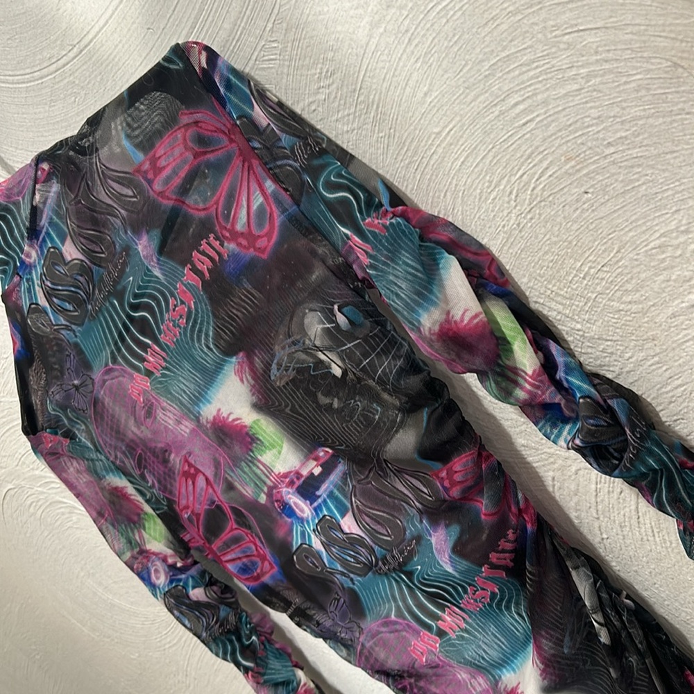 PrettyLittleThing Multicolor Mesh Top - Picture 10 of 10